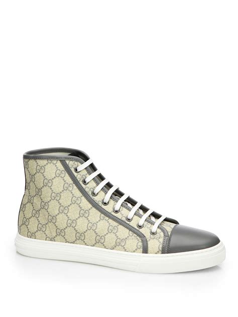 gucci high top beige|Gucci high top sneakers men's.